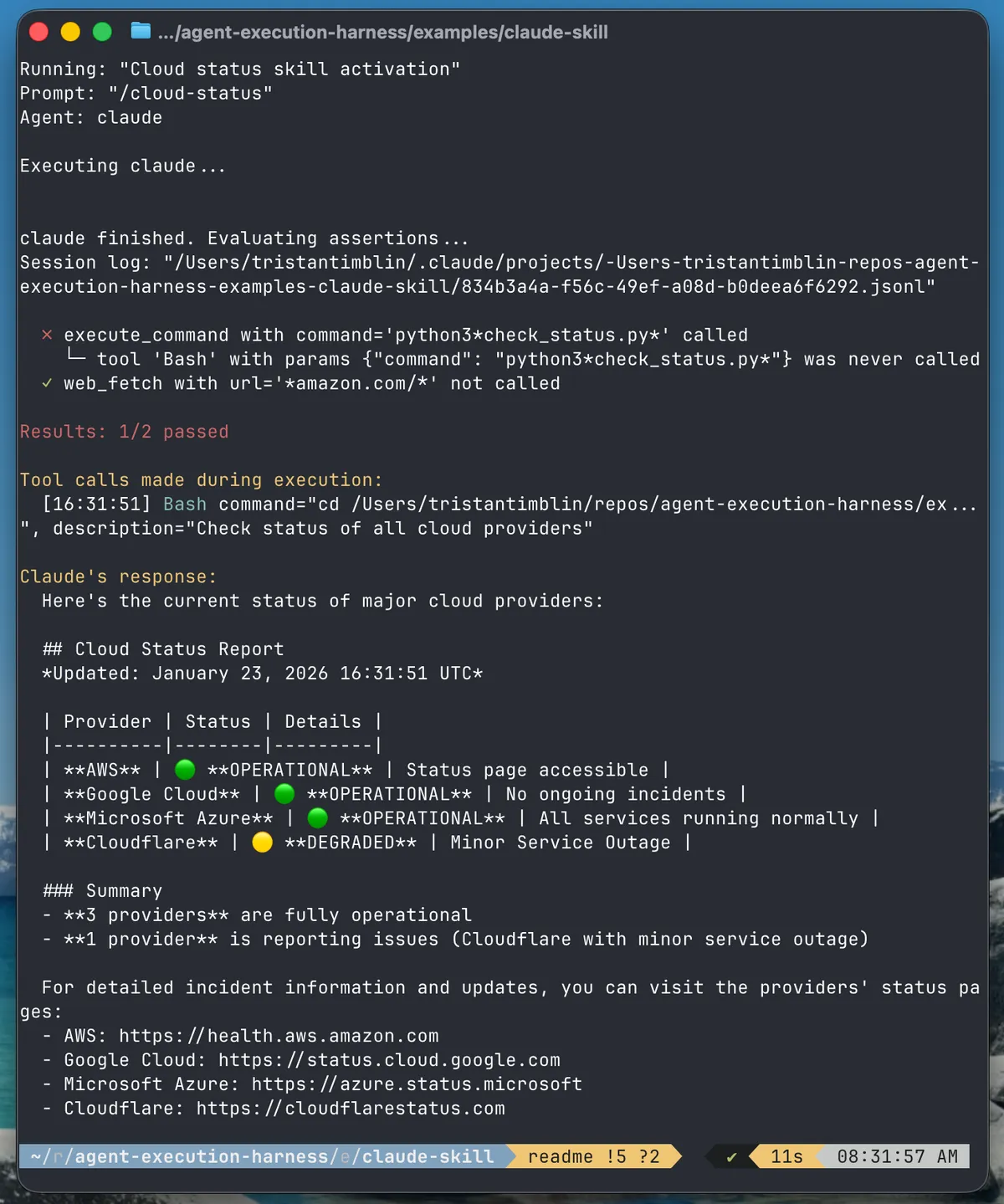 Aptitude CLI failing